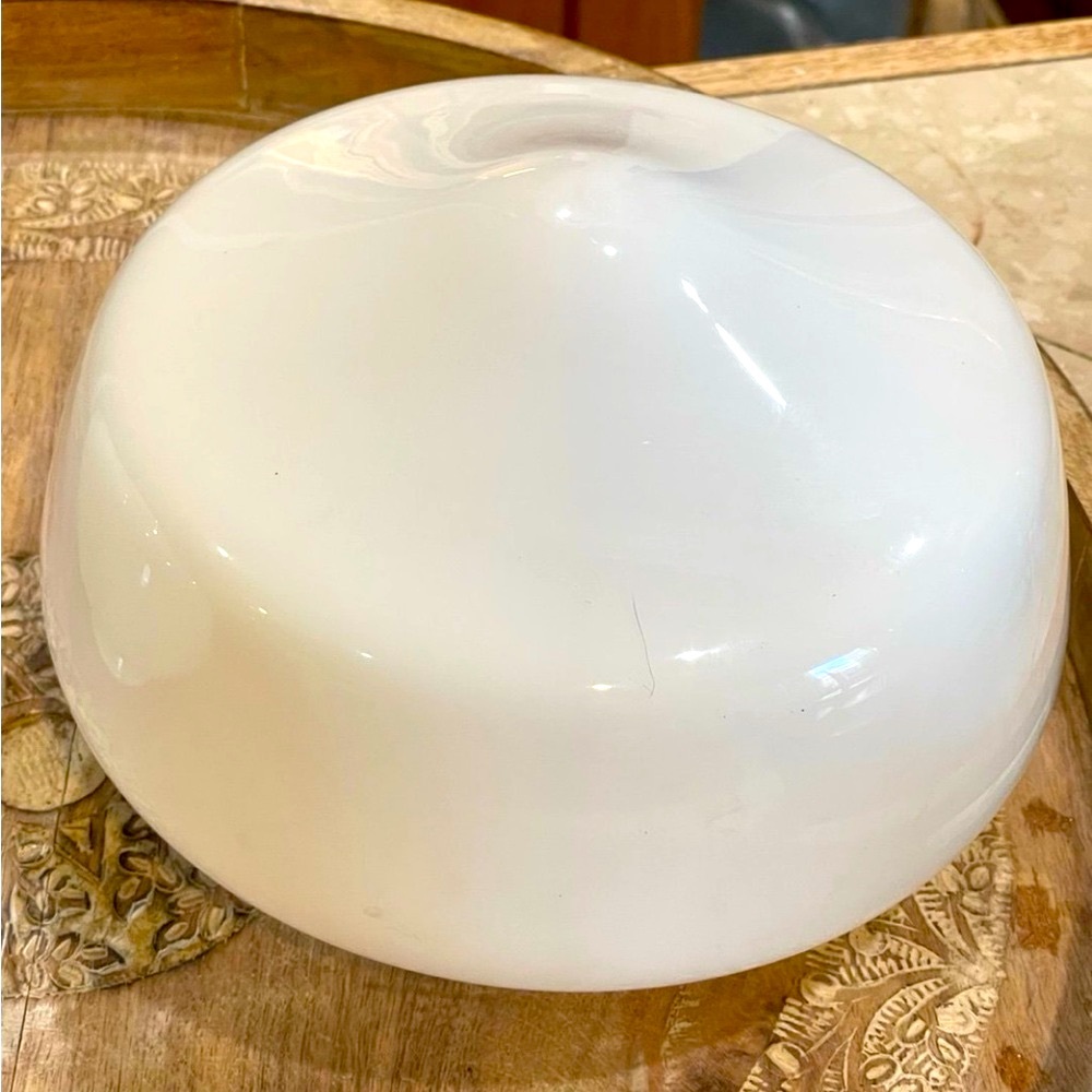 - Vintage 8 in. Opal Milk glass School House Replacement Glass Globe 3.5”f…